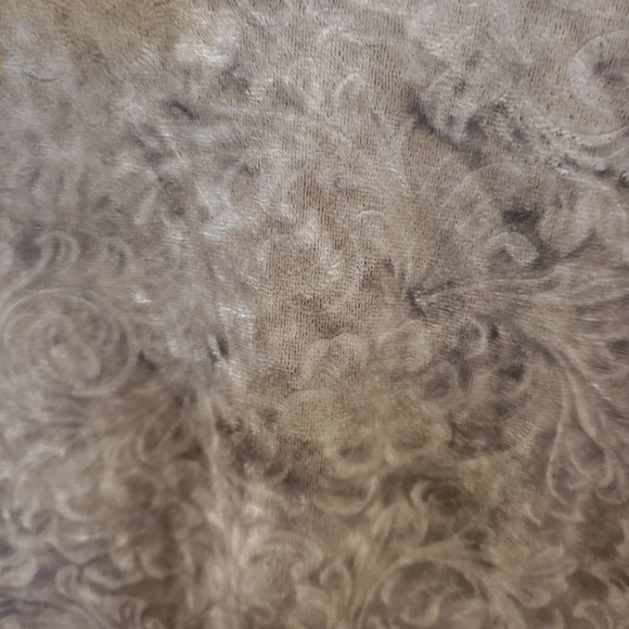 Azzura Gray Velvet Cowl Neck Blouse - Picture 2 of 5